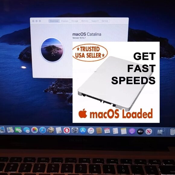 120GB 2.5" SSD Preloaded with macOS Catalina 10.15.7 For iMac, Mac Mini, MacBook